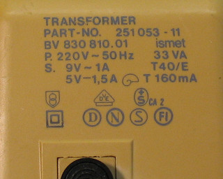 C64 Power Supply Unit 251053-11