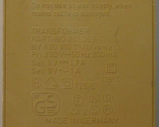 C64 Power Supply Unit 251053-11