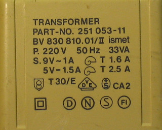 C64 Power Supply Unit 251053-11