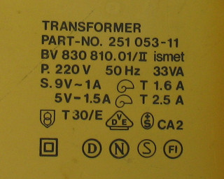 C64 Power Supply Unit 251053-11